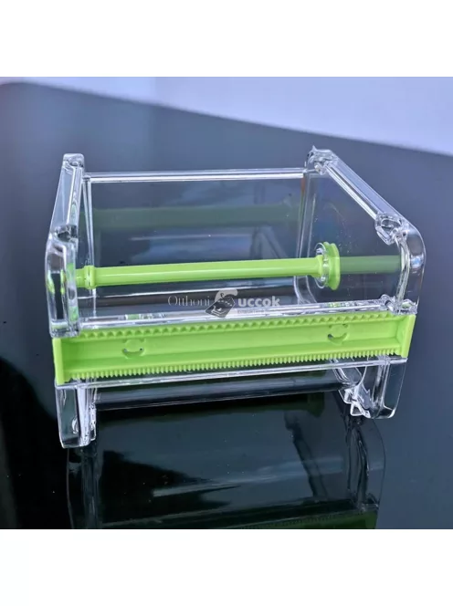 Átlátszó maszkolószalag-adagoló integrált vágóval és tárolódobozzal, DIY festőszalag-eszköz modellkészítéshez, átlátszó műanyag vágó szalagokhoz