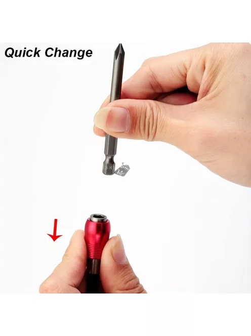 Extra Hosszú Mágneses Hatlapú Fúrószár Tartó - Gyorskioldás