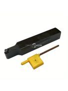 karbid betét tartó 10db szerszámkészlettel - 45°-os esztergálás precíziós fémmegmunkáláshoz, sík esztergálás & CNC kompatibilis