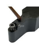 karbid betét tartó 10db szerszámkészlettel - 45°-os esztergálás precíziós fémmegmunkáláshoz, sík esztergálás & CNC kompatibilis