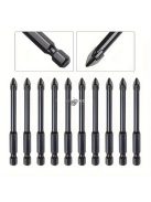 10 részes T-fűrész, hatszögű szárú fúrószár, nagy sebességű acél, többcélú csempe, üveg, tükör, kerámia, kemény ötvözet fúrószár készlet.