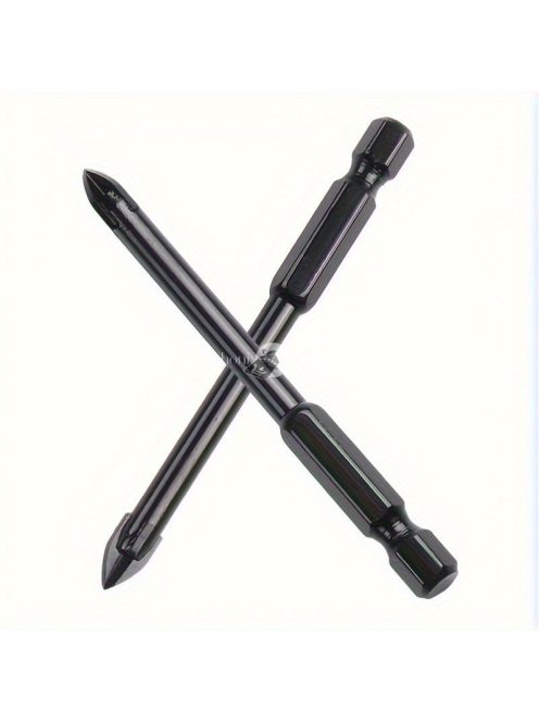 10 részes T-fűrész, hatszögű szárú fúrószár, nagy sebességű acél, többcélú csempe, üveg, tükör, kerámia, kemény ötvözet fúrószár készlet.