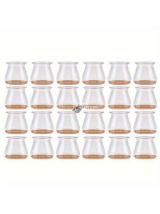   24 db Szilikon Szék Lábvédő Filc Betétekkel - Karcmentes Bútorvédő Sapkák, Könnyű Csúszás, Zajcsökkentés - Sokoldalú Illeszkedés Otthoni és Irodai Használatra