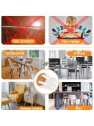 24 db Szilikon Szék Lábvédő Filc Betétekkel - Karcmentes Bútorvédő Sapkák, Könnyű Csúszás, Zajcsökkentés - Sokoldalú Illeszkedés Otthoni és Irodai Használatra