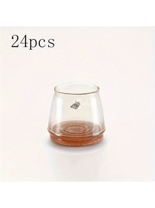 24 db Szilikon Szék Lábvédő Filc Betétekkel - Karcmentes Bútorvédő Sapkák, Könnyű Csúszás, Zajcsökkentés - Sokoldalú Illeszkedés Otthoni és Irodai Használatra