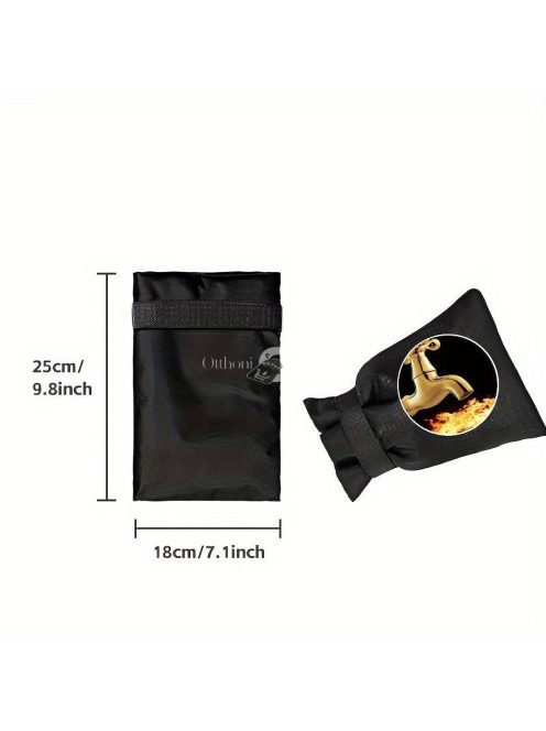 1db Prémium Fekete Hőszigetelő Kerti Csapfedél - Vízálló, Megvastagított Fagyálló Védelem Kültéri Csapokhoz - Tartós Téli Csővédő