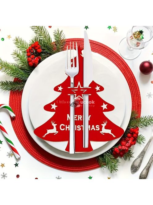 12 db-os karácsonyfa evőeszköz tartó szett