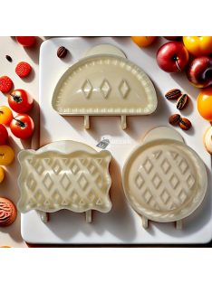   őszi kézi pite forma készlet, 3 darabos, klasszikus stílusú almás pite formák