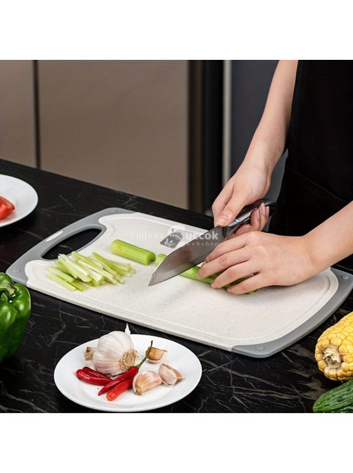 3db vágódeszka biztonsági és csúszásgátló műanyag vágódeszka készlet