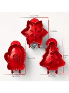 6 darab ünnepi karácsonyi sütiforma