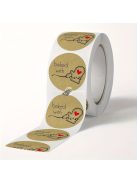 1tekercs, Szeretettel Sült Matricák Pékárukhoz, Sütő Matrica Címke, Pékáru Matrica