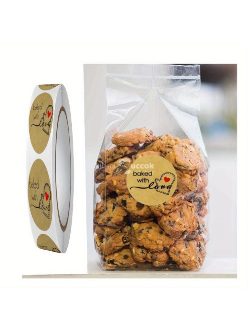 1tekercs, Szeretettel Sült Matricák Pékárukhoz, Sütő Matrica Címke, Pékáru Matrica