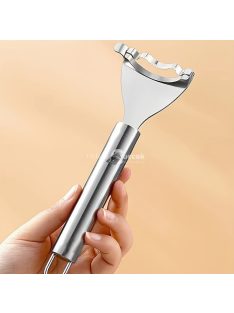   1 db rozsdamentes acél kukoricacsőhámozó, multifunkcionális zöldséghámozó, újrafelhasználható konyhai eszköz, áramforrás nem szükséges, fém konyhai eszköz készlet