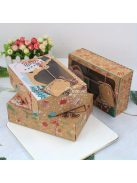 27 darabos Karácsonyi Sütemény Ajándékdoboz Készlet PVC Ablakkal