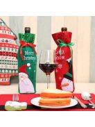 3 darabos Karácsonyi Borosüveg Fedőkészlet