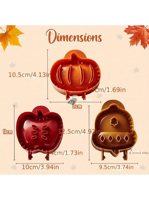 Őszi Kézi Pite Formák - Tökéletesek Halloweenre és Karácsonyra