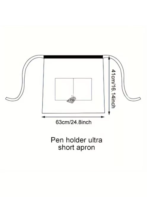 egyszínű poliészter derék kötény zsebbel férfiaknak és nőknek, kötény étterembe, pénztárosnak, baristának, gyümölcslé- és kávézóba