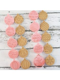 10 részes karácsonyi süti kiszúró készlet