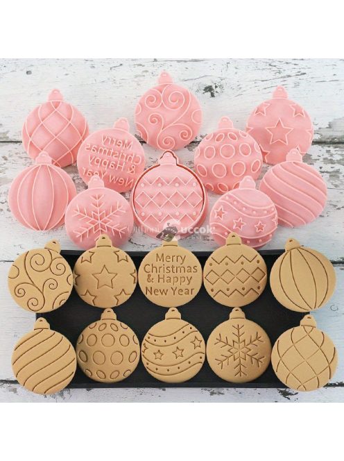 10 részes karácsonyi süti kiszúró készlet