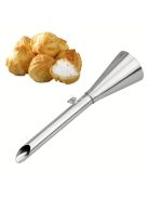 Egy Darab Tejszínhabozó Cső, Rozsdamentes Acél Muffin Injekciós Tipp, Orosz Pufi Tészta Fecskendő Eszköz, Muffin Pufi Injekciós Eszköz, Pufi Tészta Csőtipp, Tészta Eszköz, Sütőeszközök