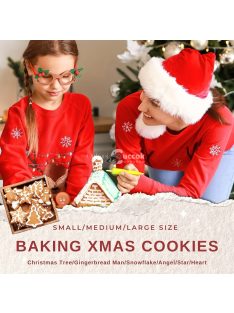 18 részes rozsdamentes acél süti kiszúró készlet