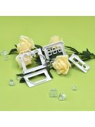 4 darabos vonat-témájú süteményszaggató készlet - Tartós műanyag kekszformák tortadíszítéshez és sütéshez, tökéletes konyhai eszközök