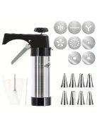 rozsdamentes acél tésztaadagoló - kézi churros készítő több fúvókával - sokoldalú tésztaprés spanyol churroshoz, latin süteményekhez