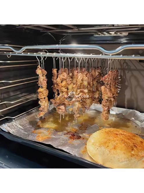 6/12 Darab, Grillnyársak, Rozsdamentes Acél Nyársak BBQ-hoz, Multifunkcionális Fém BBQ Nyársak, Grill Rozsdamentes Acél Nyársak, BBQ Tűpálcák, Szabadtéri Főzés, BBQ Felszerelések