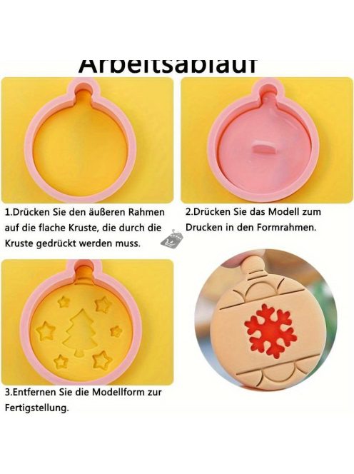 10 darabos Karácsonyi Süteményszaggató Készlet