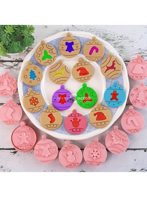 10 darabos Karácsonyi Süteményszaggató Készlet