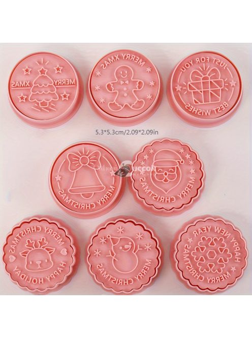8 darabos Karácsonyi Süteményszaggató Készlet