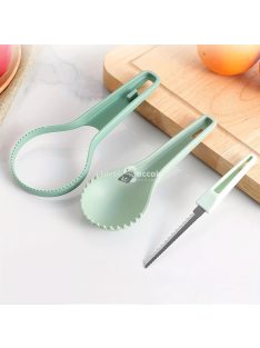   3 db-os rozsdamentes acélból készült tökfaragó készlet