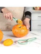 3 db-os rozsdamentes acélból készült tökfaragó készlet