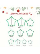 10 darabos Karácsonyi Süteményszaggató Készlet