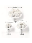 3db/6db Hópehely Keksz Formadíszítés, Cukorforgató És Domborító Eszköz, Karácsonyi Keksz Vágó