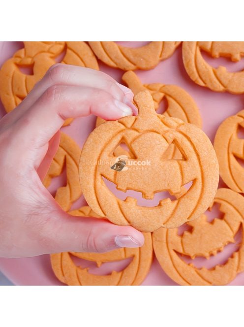 10 darabos Halloween Tök Alakú Süteményszaggató Készlet