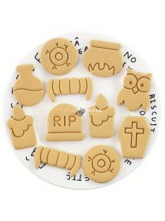 8 darab Halloween szörny süti kiszúró