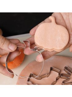 Halloween-témájú rozsdamentes acél süteményszaggatók