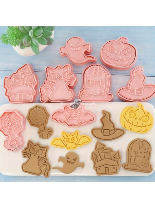 8 darabos Halloween Süteményszaggató Készlet