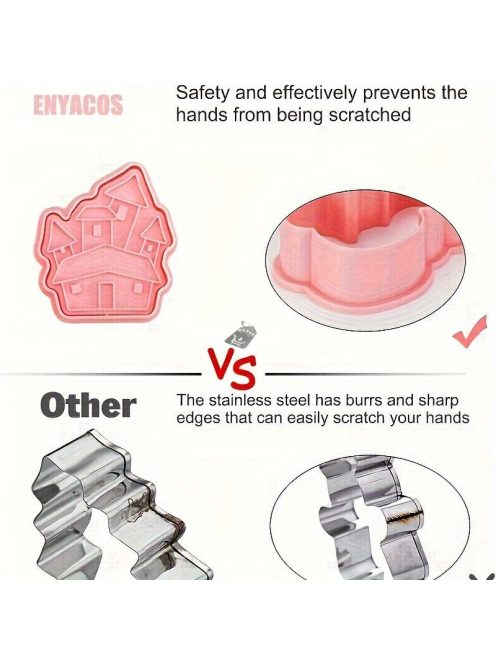 8 darabos Halloween Süteményszaggató Készlet