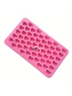   1db 55 lyukú 3D jégkocka tálca mini szív szilikon forma csokoládé fondant forma tészta zselé keksz sütő torta díszítő eszközök