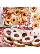 9db, Karácsonyi Linzer Sütivágók, Rozsdamentes Acél Sütivágó Készlet, Karácsonyi Kekszformák,