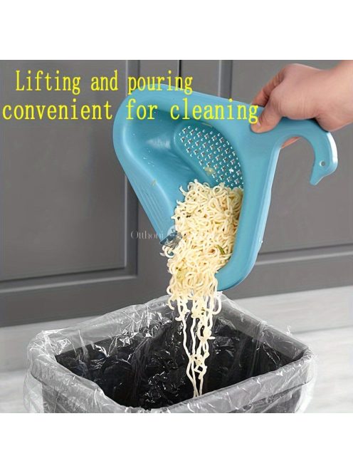 2/4 db Hattyú Alakú Konyhai Mosogató Szűrőkosár - Háromszög Alakú Csap Tároló Edényekhez & Eszközökhöz, Tartós Műanyag