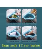 2/4 db Hattyú Alakú Konyhai Mosogató Szűrőkosár - Háromszög Alakú Csap Tároló Edényekhez & Eszközökhöz, Tartós Műanyag