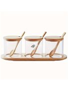 3db/szett, Fűszeres Edénykészlet, Konyhai Fűszeres Edény