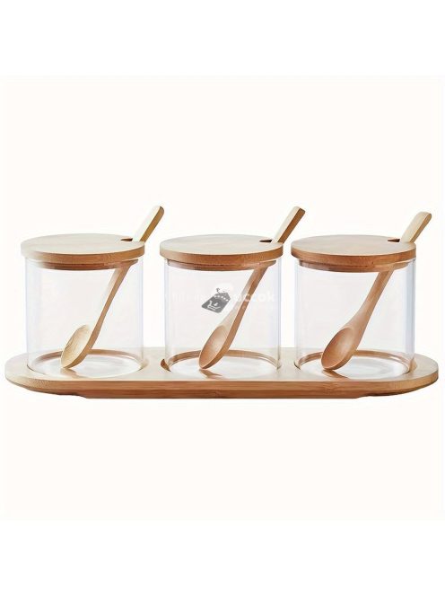 3db/szett, Fűszeres Edénykészlet, Konyhai Fűszeres Edény