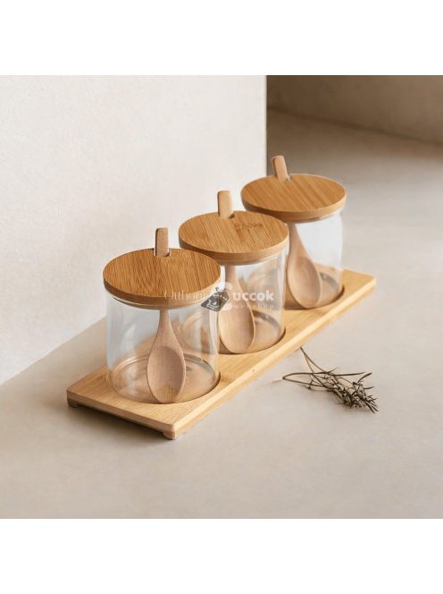 3db/szett, Fűszeres Edénykészlet, Konyhai Fűszeres Edény