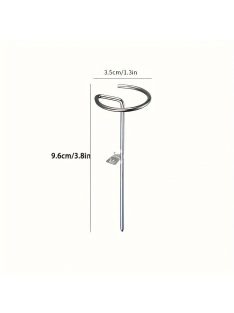   10 db-os légkeveréses álló nyárs: Élelmiszeripari minőségű rozsdamentes acél, vastag, BBQ nyársak légkeveréses sütőhöz és sütőhöz