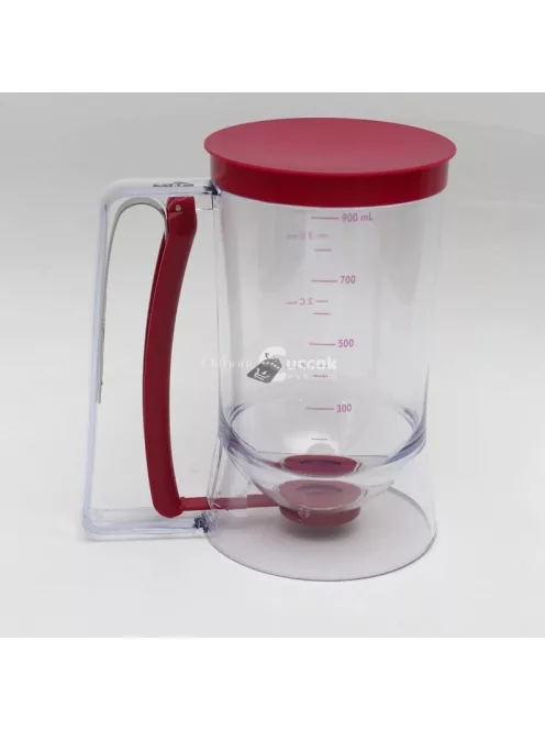 palacsinta tészta adagoló, tészta adagoló szorítófogantyúval, palacsinta adagoló tésztához, palacsinta adagoló