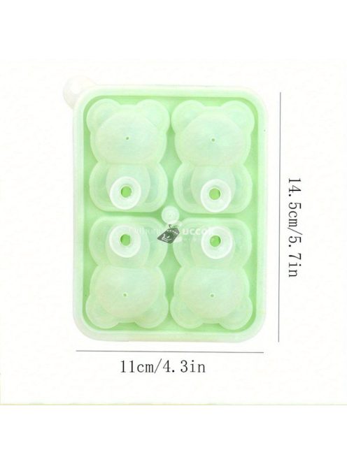 Medve alakú szilikon jégkockatartó - Sokoldalúan használható fagylaltos rudakhoz, popsikékhez és egyebekhez - Tökéletes Valentin-napra és Oktoberfest ünnepségekre